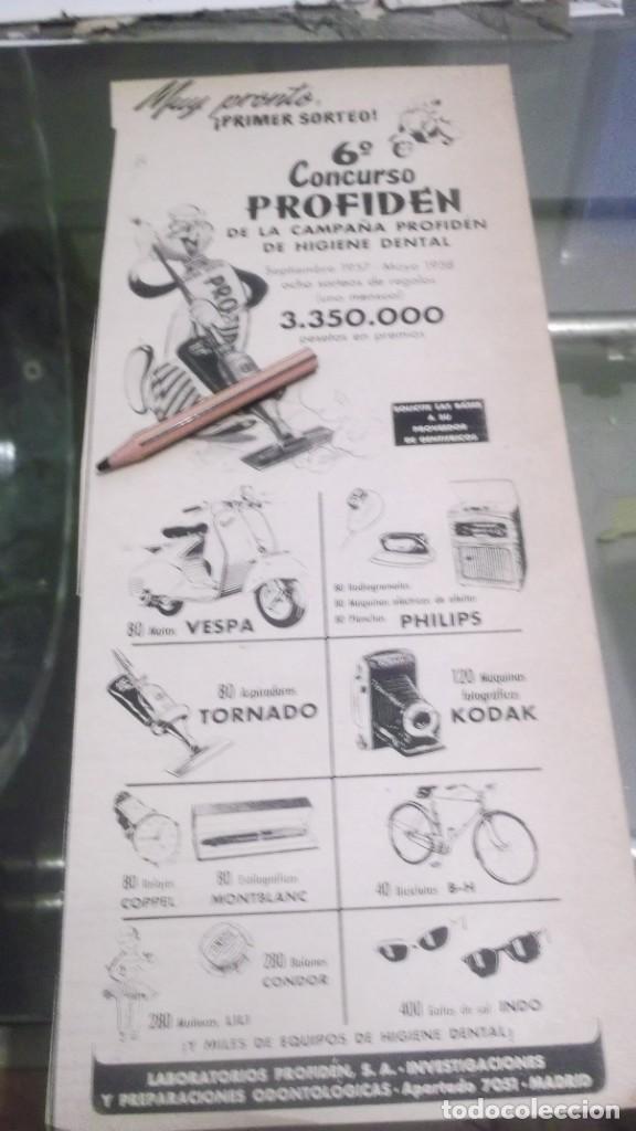 Otros Art&iacute;culos de Coleccionismo en Papel: RECORTE PUBLICIDAD A&Ntilde;OS 1957- PROFID&Eacute;N CONCURSO - MOTO VESPA ,MU&Ntilde;ECAS LILI,