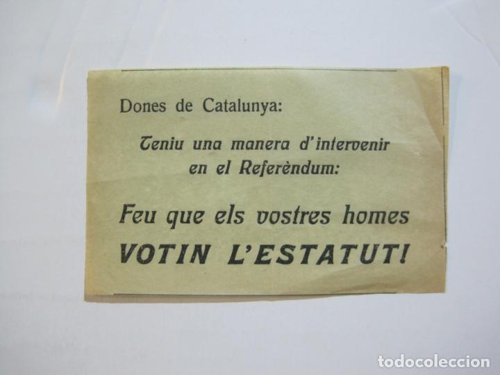 Paper Collecting Others: DONES DE CATALUNYA-FEU QUE ELS VOSTRES HOMES VOTIN L'ESTATUT-PASQUIN-VER FOTOS-(76.115)