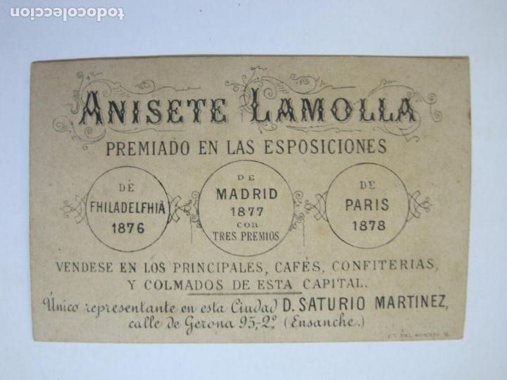 Outros artigos de papel: ANISETE LAMOLLA-CAFE PELAYO-PUBLICIDAD ANTIGUA-VER FOTOS-(76.122)
