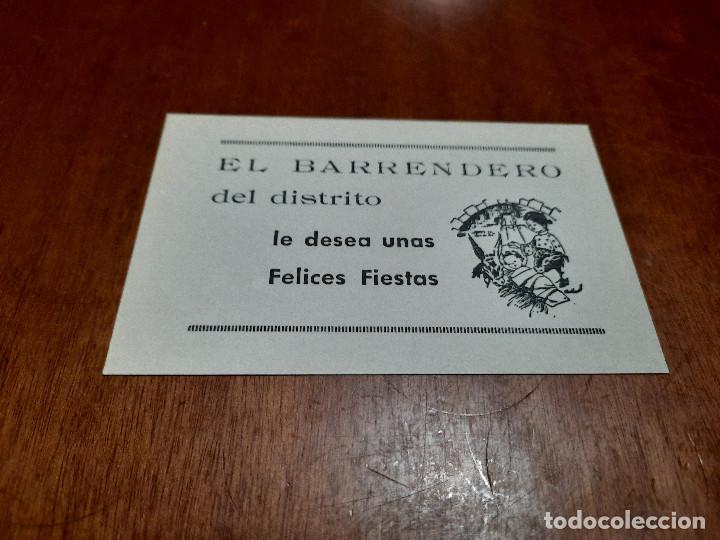 Sammelleidenschaft Andere Papierartikel: FELICITACI&Oacute;N DE NAVIDAD. EL BARRENDERO. UNA CARA. BUEN ESTADO. DIFICIL