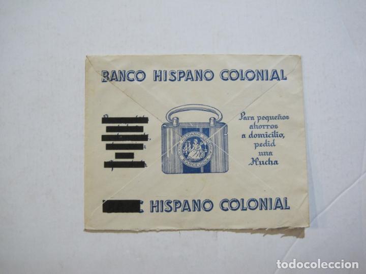 Otros art&iacute;culos de coleccionismo en papel: BANCO HISPANO COLONIAL-SOBRE PUBLICIDAD ANTIGUA-VER FOTOS-(K-1217)
