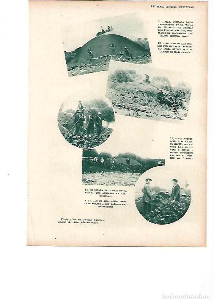 Otros Art&iacute;culos de Coleccionismo en Papel: A&Ntilde;O 1929 RECORTE PRENSA OBTENCION DEL CARBON DE ENCINA FOTO TOMAS SANIERO ANAYA DE ALBA SALAMANCA