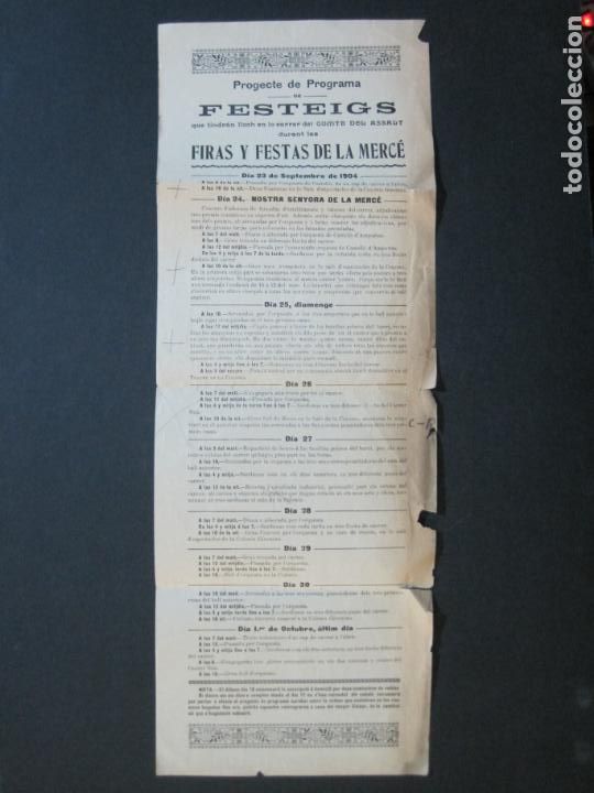 Otros art&iacute;culos de coleccionismo en papel: BARCELONA-FIRA I FESTES DE LA MERCE-PROGRAMA DE FESTEIGS-SEPTEMBRE 1904-VER FOTOS-(K-1222)