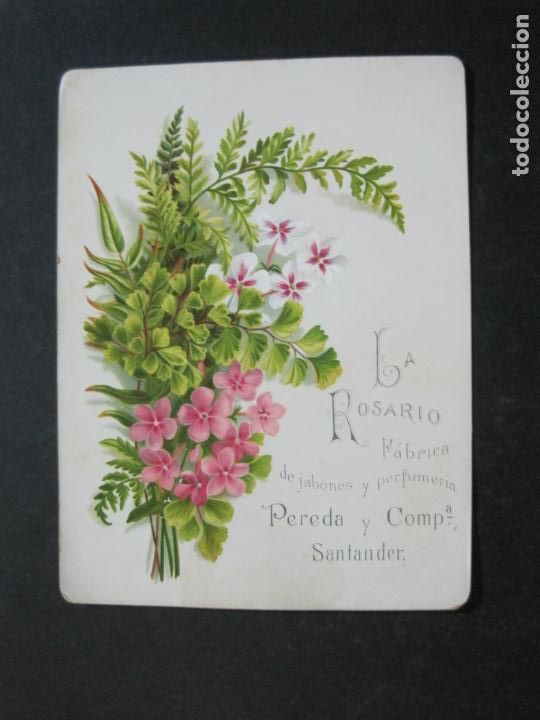 Outros artigos de papel: LA ROSARIO-FABRICA DE JABONES Y PERFUMERIA-PEREDA Y CIA-SANTANDER-PUBLICIDAD-VER FOTOS-(K-1290)