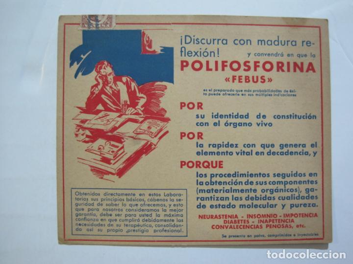 Collectionnisme Papier divers: FARMACIA-POLIFOSFORINA FEBUS-PUBLICIDAD ANTIGUA-VER FOTOS-(K-1333)