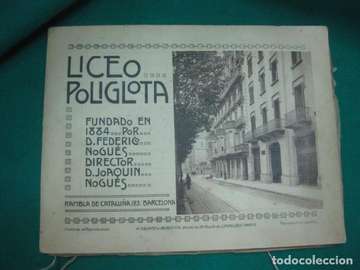 Otros Art&iacute;culos de Coleccionismo en Papel: LICEO POLIGLOTA BARCELONA.. ALBUM CON FOTOS DEL COLEGIO, ALUMNOS Y PROFESORES. FUNDADO EN 1884.
