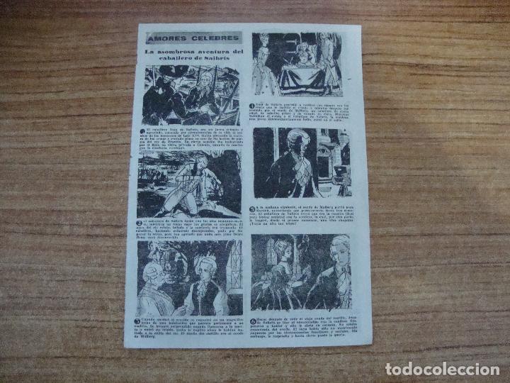 Altri oggetti di carta: RECORTE AMORES CELEBRES ASOMBROSA AVENTURA DEL CABALLERO DE SALBRIS SACADO REVISTA MARISOL 1963