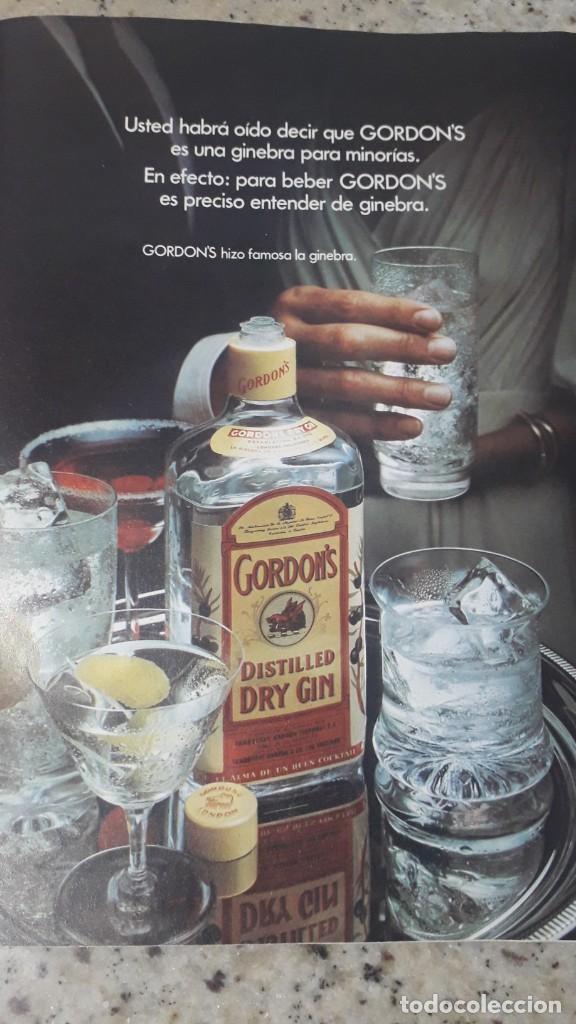 Otros art&iacute;culos de coleccionismo en papel: PUBLICIDAD GINEBRA GORDONS. EXTRAIDO DE CAMBIO 16. MAYO 1977