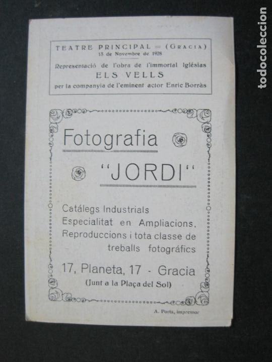 Outros artigos de papel: BARCELONA-GRACIA-TEATRE PRINCIPAL-OBRA ELS VELLS-ENRIC BORRAS-PROGRAMA ANY 1928-VER FOTOS-(76.427)