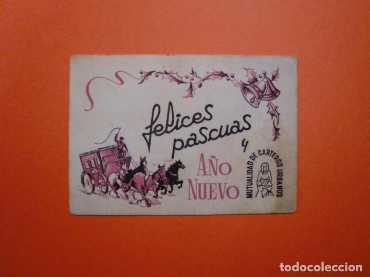 Otros art&iacute;culos de coleccionismo en papel: TARJETA NAVIDE&Ntilde;A FELICES PASCUAS Y A&Ntilde;O NUEVO MUTUALIDAD DE CARTEROS URBANOS