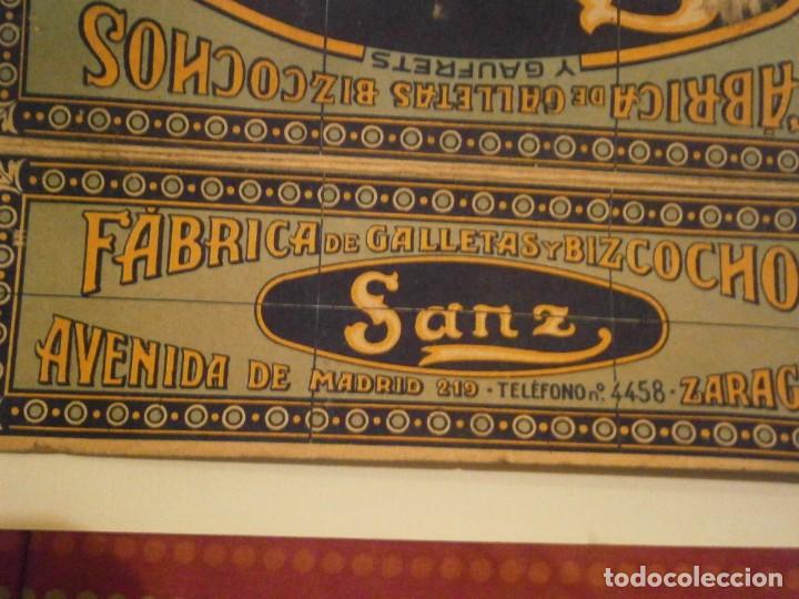 Outros artigos de papel: caja de fabrica de galletas sanz&iexcl;&iexcl;,zaragoza,&iexcl;madrid,bizcochos,a&ntilde;os 40,50,para restaurar,de,carton