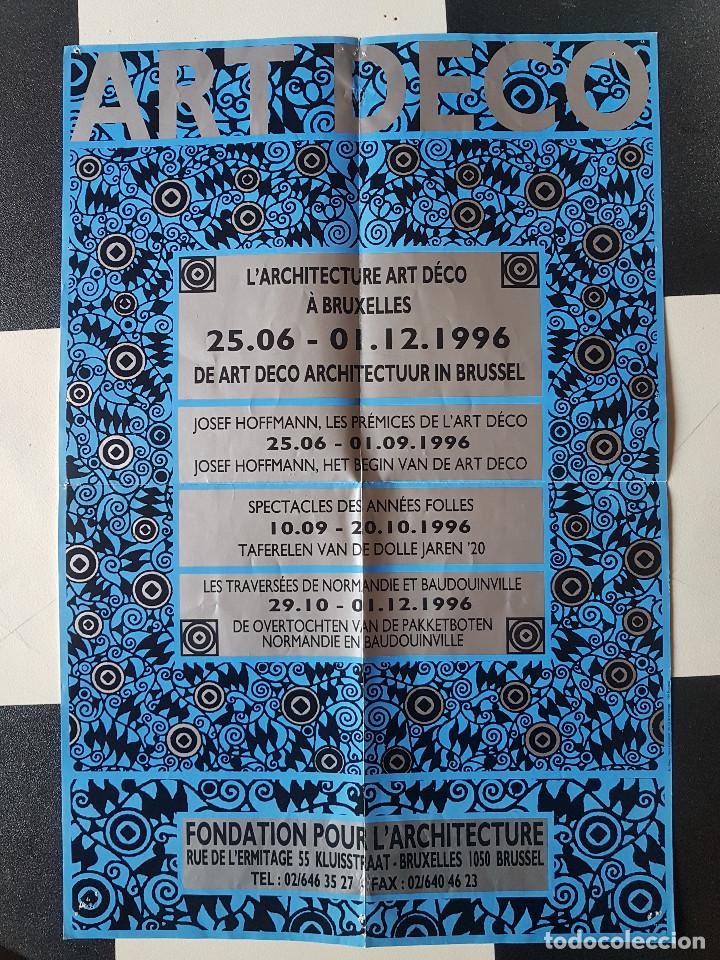 Otros Art&iacute;culos de Coleccionismo en Papel: CARTEL L&acute;ARCHITECTURE ART D&Eacute;CO A BRUXELLES 1996 JOSEF HOFFMANN 40x60