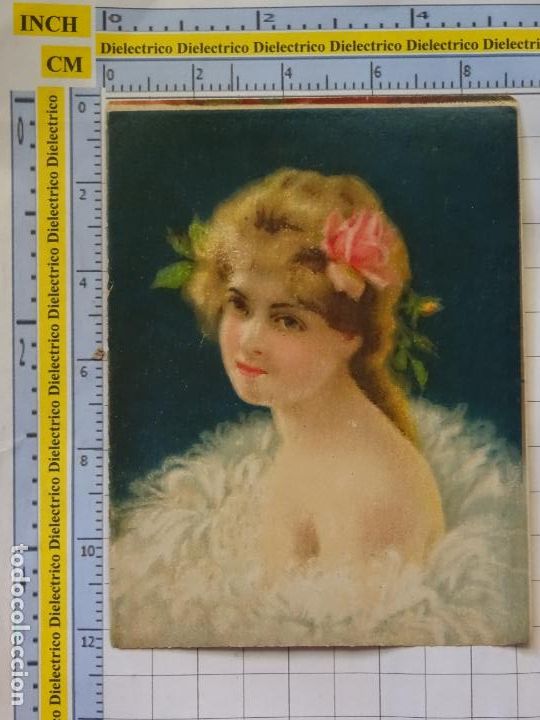 Otros Art&iacute;culos de Coleccionismo en Papel: PAPEL SECANTE? TARJETA? PUBLICIDAD PASAS?. DAMA MUJER JOVEN. 2487