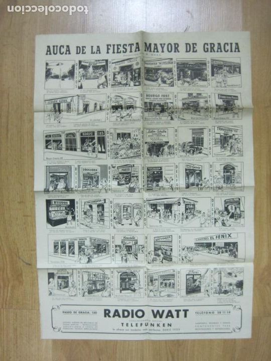 Otros art&iacute;culos de coleccionismo en papel: BARCELONA-AUCA DE LA FIESTA MAYOR DE GRACIA-A&Ntilde;O 1953-VER FOTOS-(K-1588)