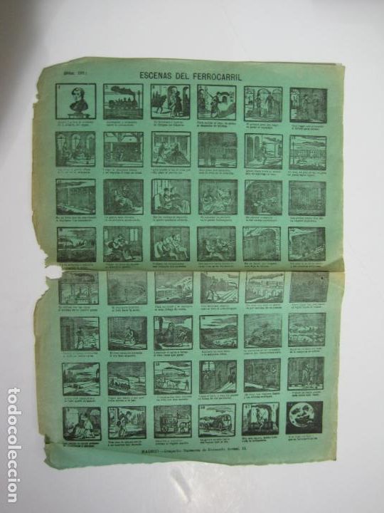 Otros art&iacute;culos de coleccionismo en papel: ESCENAS DEL FERROCARRIL-AUCA ANTIGUA-SUCESORES DE HERNANDO-VER FOTOS-(K-1618)