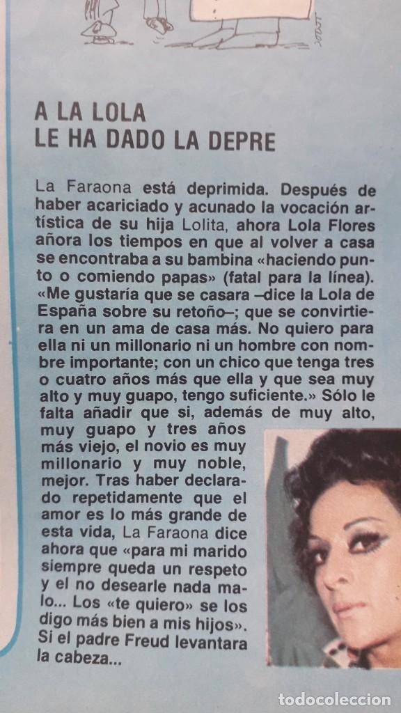 Otros art&iacute;culos de coleccionismo en papel: LOLA FLORES Y LOLITA. PEQUE&Ntilde;O RECORTE CAMBIO 16,AGOSTO 1976