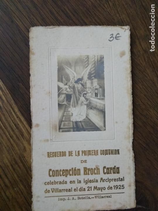 Sammelleidenschaft Andere Papierartikel: Recuerdo de la primera comuni&oacute;n de Concepci&oacute;n Broch Carda. 1925. Papel-60