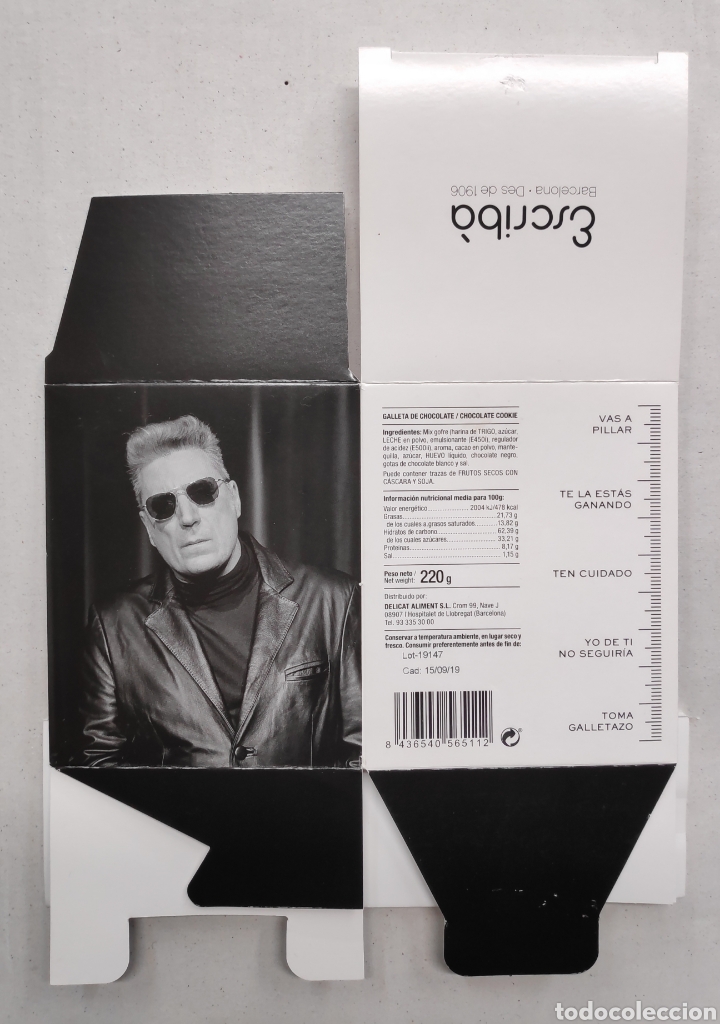 Otros Art&iacute;culos de Coleccionismo en Papel: Loquillo. Caja galletas de chocolate