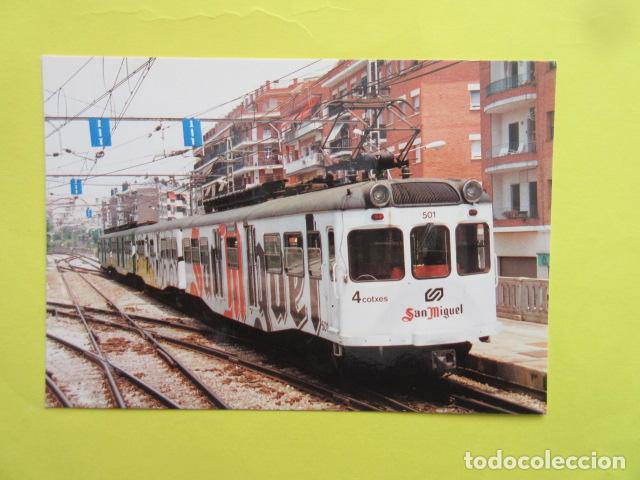 Otros Art&iacute;culos de Coleccionismo en Papel: PUBLICIDAD 1967 - COLECCION BEBIDAS POSTAL TREN FERROCARRIL CATALANES CERVEZA SAN MIGUEL SANT CUGAT