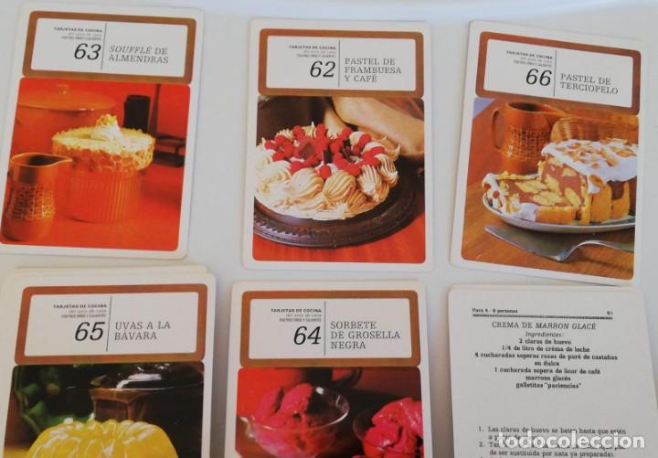 Otros art&iacute;culos de coleccionismo en papel: TARJETAS DE COCINA DEL AMA DE CASA: POSTRES FR&Iacute;OS Y CALIENTES (A&ntilde;o 1969)