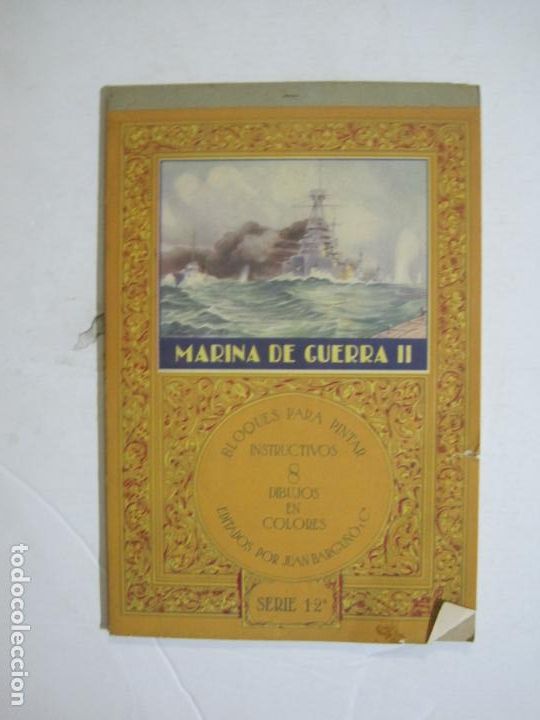 Otros art&iacute;culos de coleccionismo en papel: MARINA DE GUERRA II-BLOQUES PARA PINTAR-SERIE 12-JUAN BARGU&Ntilde;O-VER FOTOS-(K-1642)