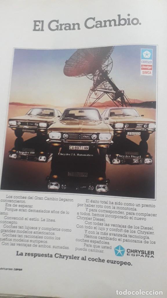 Otros Art&iacute;culos de Coleccionismo en Papel: PUBLICIDAD AUTOMOVIL. ANUNCIO CHRYSLER. EXTRAIDO DE CAMBIO 16, ABRIL 1976