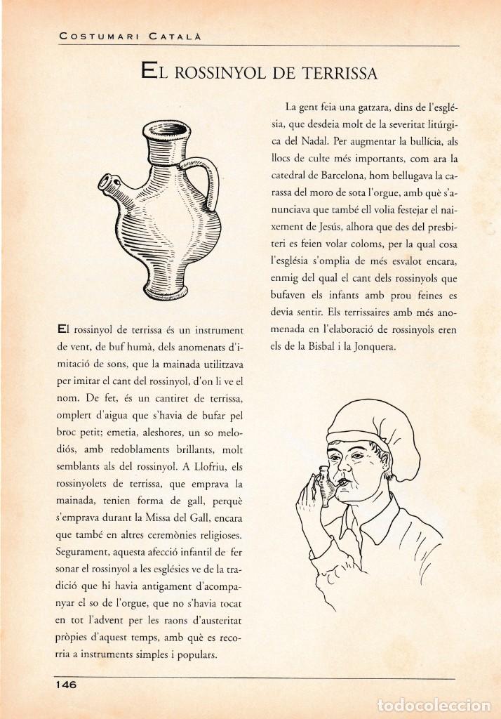 Collectionnisme Papier divers: INSTRUMENTS MUSICALS -EL ROSSINYOL D TERRISSA /FOTO REV. ROSSINYOL D LLAUNA -FULL COSTUMARI CATALA