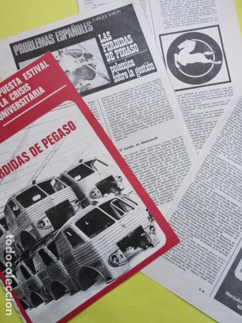 Otros art&iacute;culos de coleccionismo en papel: ARTICULO 1972 - LAS PERDIDAS DE PEGASO ENASA - 6 PAGINAS