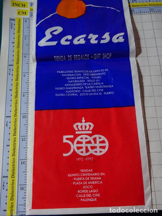 Paper Collecting Others: DOCUMENTO &Aacute;MBITO DE LA EXPO SEVILLA 92 1992. BOLSA DE TIENDAS DE REGALO DEL V CENTENARIO ECARSA