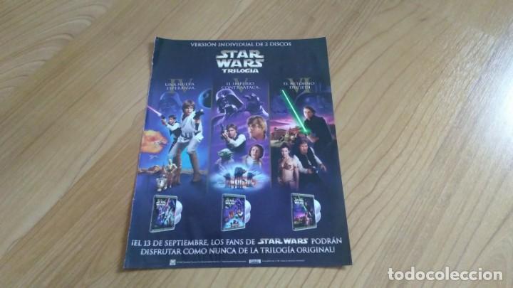 Otros Art&iacute;culos de Coleccionismo en Papel: Star Wars -- Trilog&iacute;a original -- Promoci&oacute;n Lanzamiento -- P&aacute;gina recorte revista Fotogramas, 2006