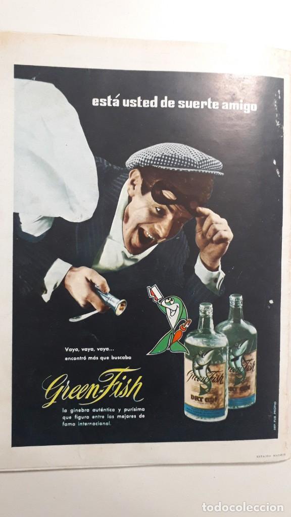 Otros art&iacute;culos de coleccionismo en papel: PUBLICIDAD VINTAGE 1963 (265X190 MM) ANUNCIO GINEBRA GREEN-FISH