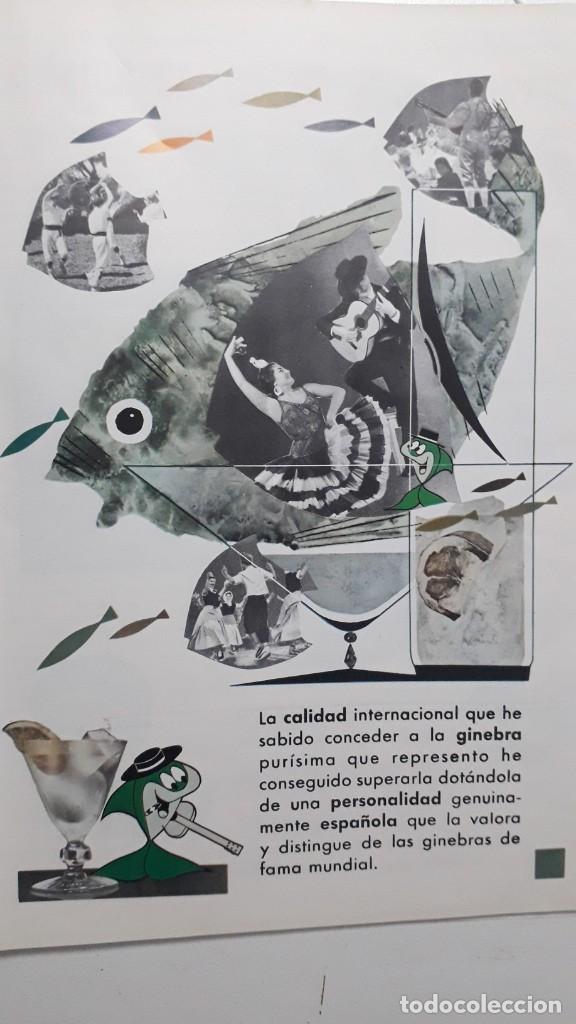 Otros art&iacute;culos de coleccionismo en papel: PUBLICIDAD VINTAGE 1963 (265X190 MM) ANUNCIO GINEBRA GREEN-FISH