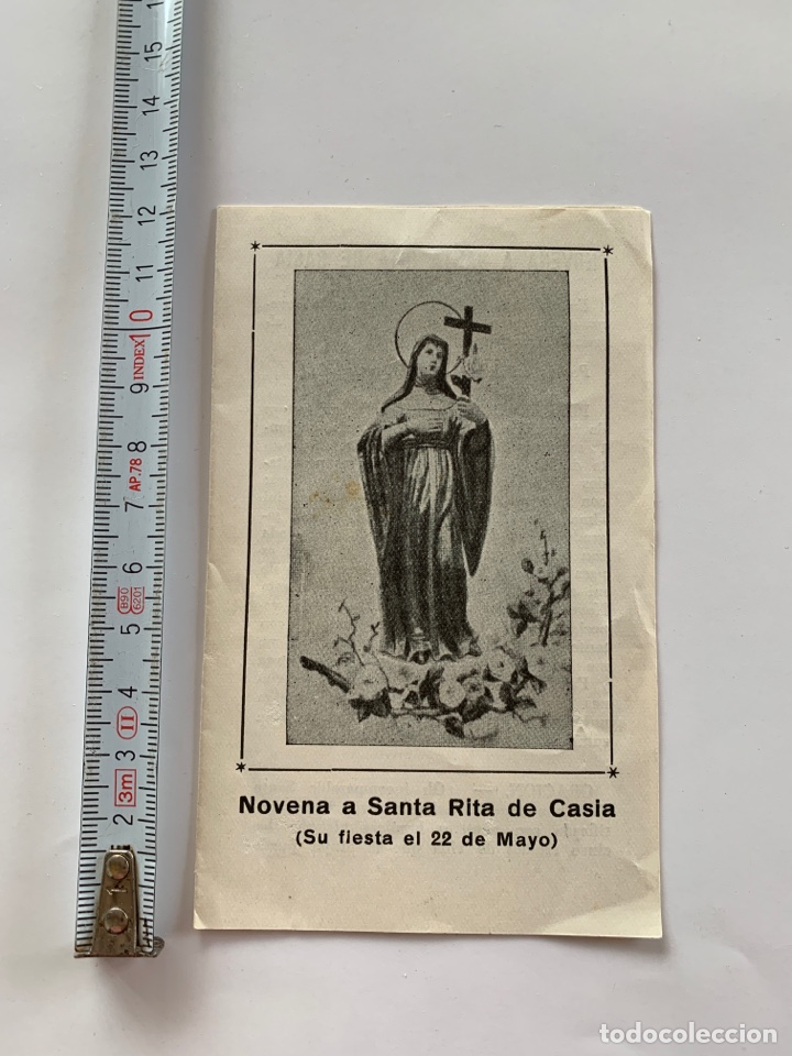 Otros art&iacute;culos de coleccionismo en papel: NOVENA A SANTA RITA DE CASIA. SU FIESTA EL 22 DE MAYO. IMP. INDEPENDENCIA.