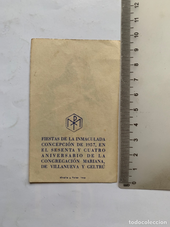 Otros art&iacute;culos de coleccionismo en papel: FIESTAS DE LA INMACULADA CONCEPCI&Oacute;N 1957, 64 ANIVERSARIO CONGREGACI&Oacute;N MARIANA. VILLANUEVA Y GELTRU.