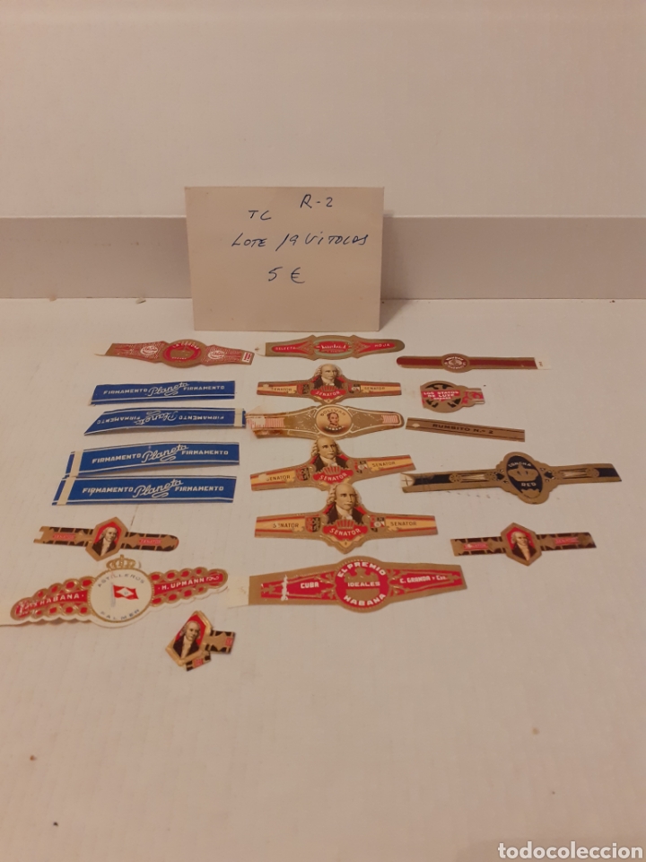 Otros Art&iacute;culos de Coleccionismo en Papel: LOTE 19 VITOLAS PUROS
