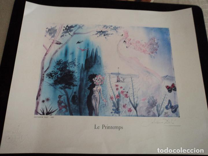 Otros Art&iacute;culos de Coleccionismo en Papel: lamina salvador dali, le printemps (las cuatro estaciones) edizione d&acute;arte les heures claires 1984