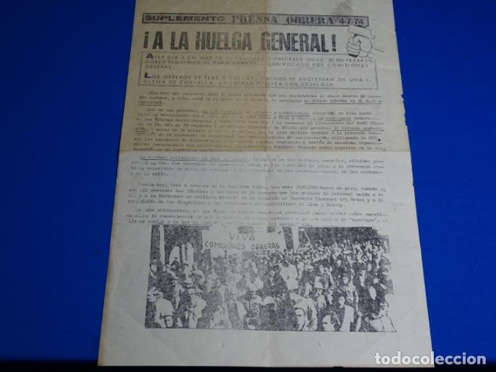 Otros Art&iacute;culos de Coleccionismo en Papel: DOCUMENTO PRENSA.COMISIONES OBRERAS.1974.