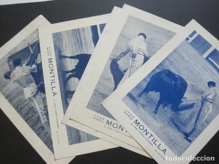 Otros art&iacute;culos de coleccionismo en papel: JOSE MARIA MONTILLA-EL GRAN TORERO CORDOBES-LOTE DE 5 FOTOGRAFIAS-VER FOTOS-(K-1719)