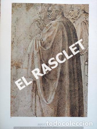 Paper Collecting Others: LAMINA REPRODUCCI&Oacute;N CUADRO MIGUEL &Aacute;NGEL - ESTUDIO DE FIGURAS DE MASACCIO - SIN ENMARCAR