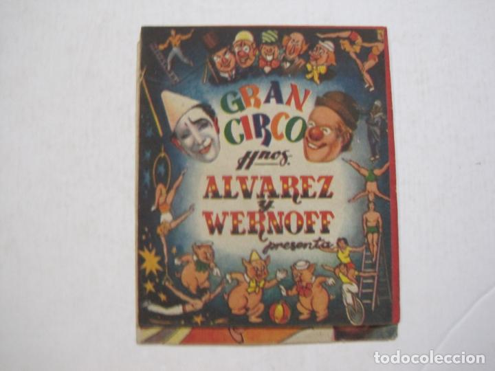 Otros art&iacute;culos de coleccionismo en papel: CIRCO-GRAN CIRCO HERMANOS ALVAREZ Y WERNOFF-PROGRAMA ANTIGUO-VER FOTOS-(K-1734)