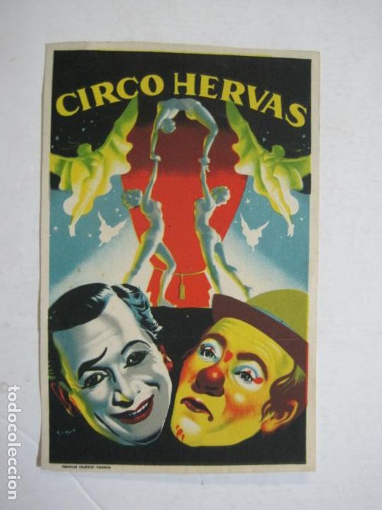 Otros art&iacute;culos de coleccionismo en papel: CIRCO HERVAS-PUBLICIDAD ANTIGUA-VER FOTOS-(K-1730)