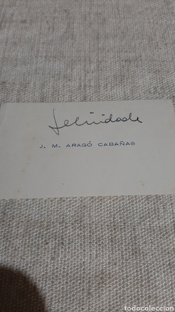 Sammelleidenschaft Andere Papierartikel: FELICITACI&Oacute;N TARJETA VISITA VINTAGE