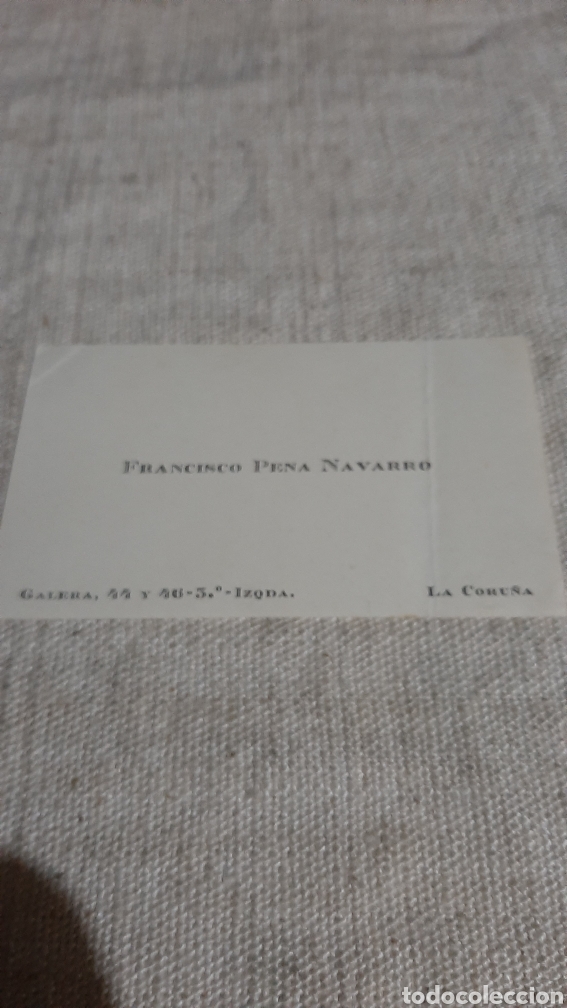 Collectionnisme Papier divers: LA CORU&Ntilde;A TARJETA VISITA