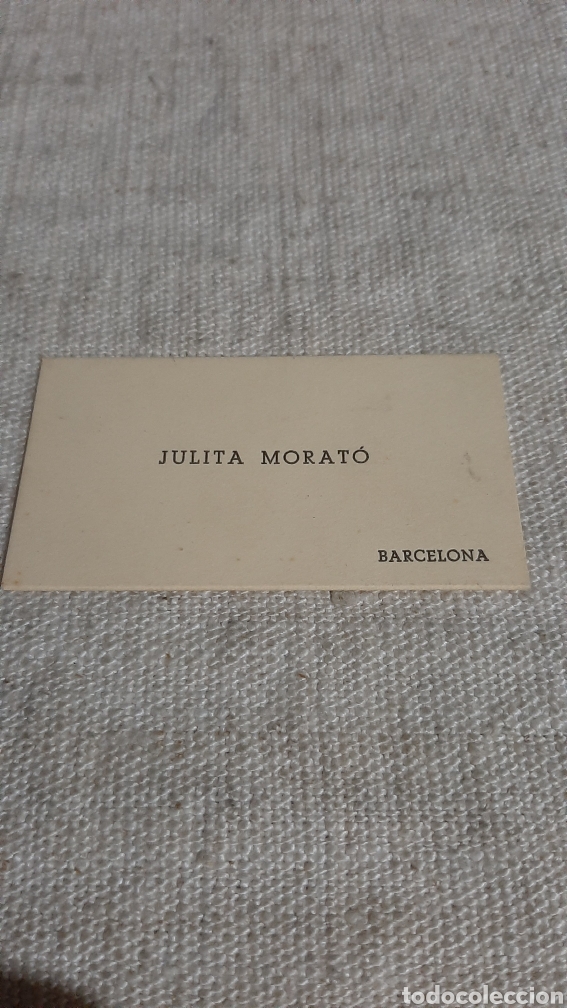 Collectionnisme Papier divers: TARJETA VISITA VINTAGE BARCELONA