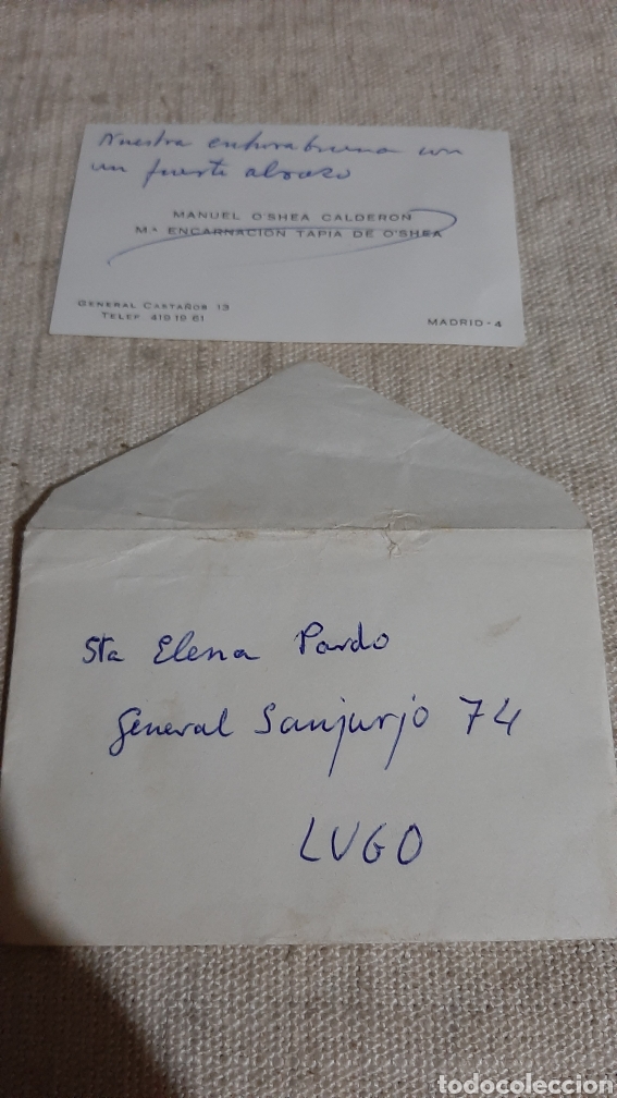 Sammelleidenschaft Andere Papierartikel: MADRID/LUGO FELICITACI&Oacute;N VINTAGE