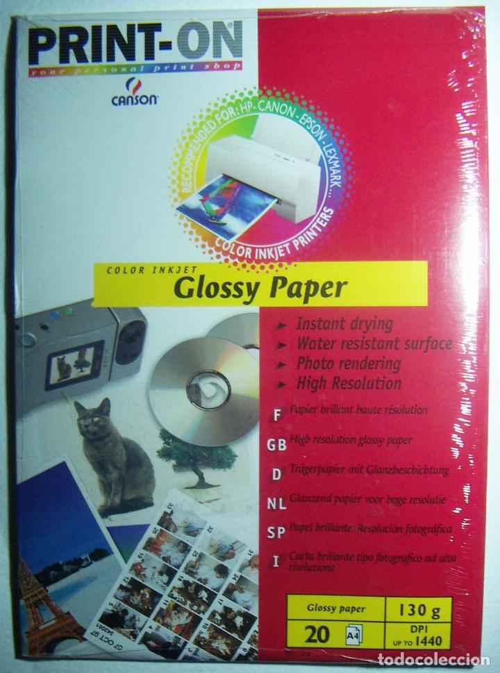 Otros Art&iacute;culos de Coleccionismo en Papel: PRINT-ON -CANSON-COLOR INKJET PARA FOTOGRAFIA 130 GR SIN ABRIR RETRACTILADO