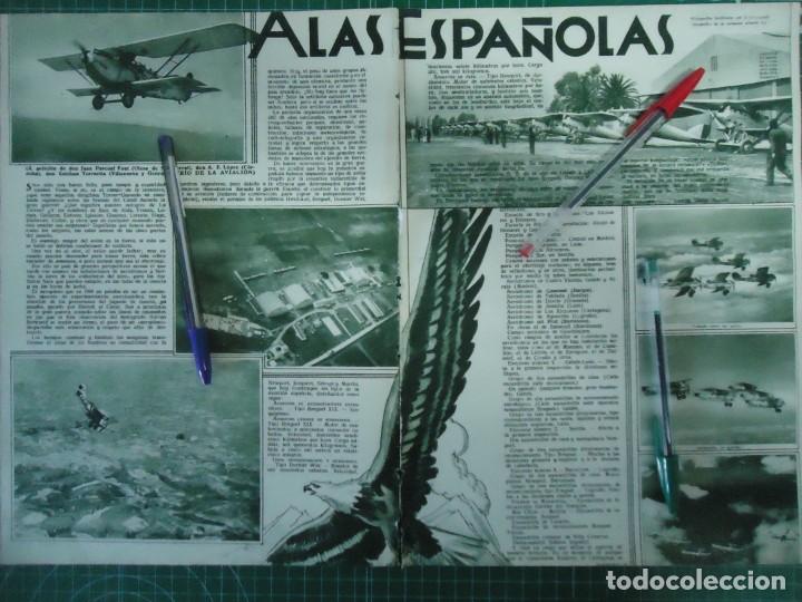 Otros art&iacute;culos de coleccionismo en papel: alas espa&ntilde;olas 1933 avion aviacion ejercito aire aeroplano aerodromo guerra aerea espa&ntilde;a
