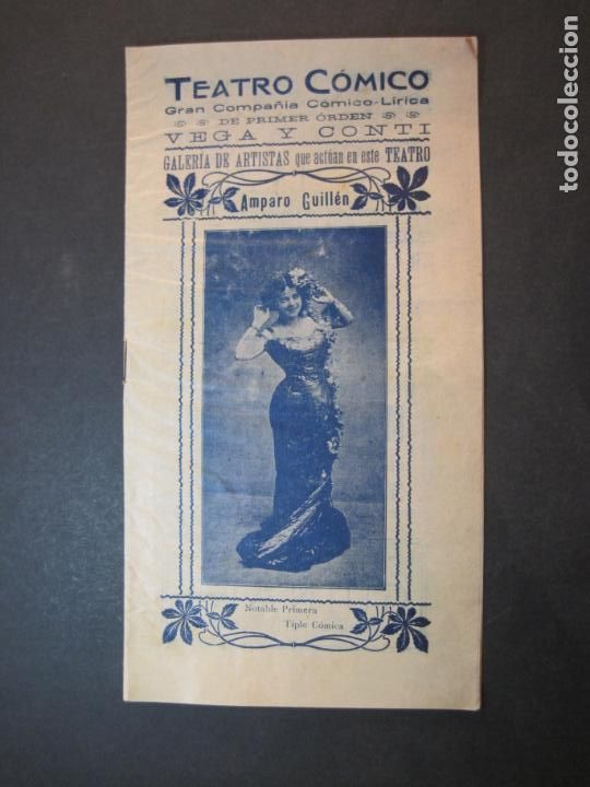 Outros artigos de papel: TEATRO COMICO-COMPA&Ntilde;IA VEGA Y CONTI-AMPARO GUILLEN-PROGRAMA ANTIGUO-VER FOTOS-(K-1751)