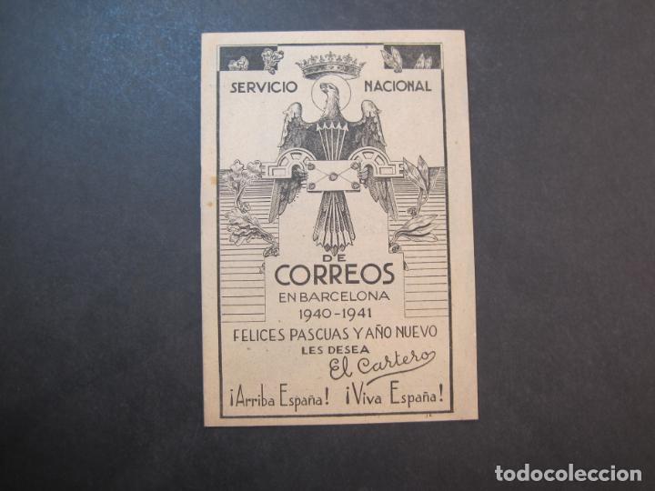 Outros artigos de papel: EL CARTERO-SERVICIO NACIONAL DE CORREOS-1940 1941-LIBRETO-FELICITACION ANTIGUA-VER FOTOS-(K-1790)