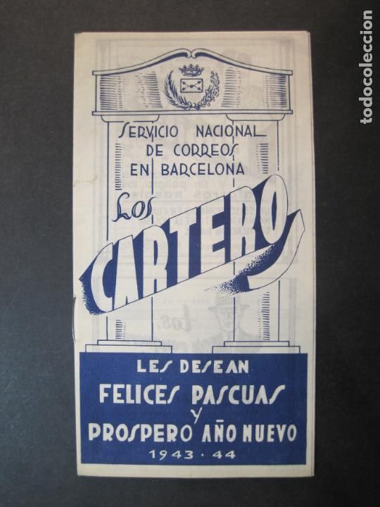 Outros artigos de papel: LOS CARTEROS-A&Ntilde;O 1943 1944-LIBRETO-SERVICIO NACIONAL CORREOS-FELICITACION ANTIGUA-VER FOTOS-(K-1799)